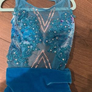 Blue dance costume